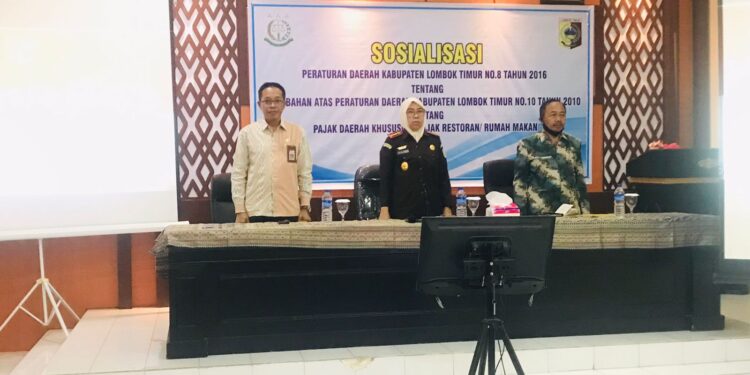 Sosialisasi Perda Kabupaten Lombok  Timur No. 8 Tahun 2016 Tentang Perubahan Atas Perda Kab Lotim No. 10 Tahun 2010 Tentang Pajak Daerah