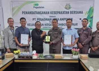 PENANDATANGANAN KESEPAKATAN BERSAMA (MOU) ANTARA PT. PEGADAIAN (PERSERO) AREA AMPENAN DENGAN KEJAKSAAN NEGERI LOMBOK TIMUR