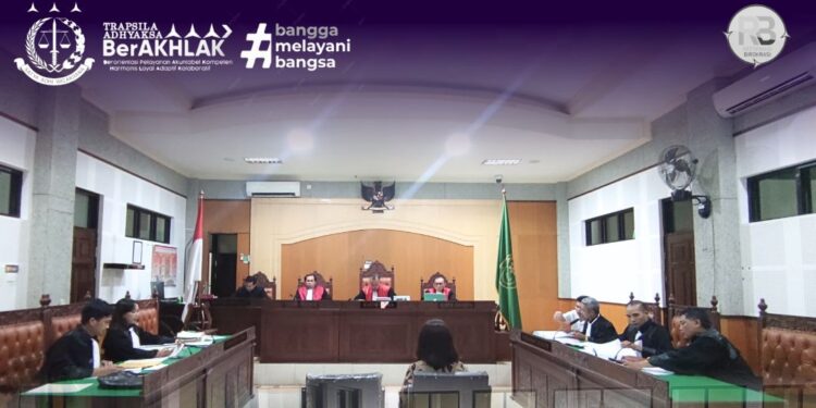 SIDANG PERKARA TINDAK PIDANA KORUPSI TERKAIT PENYALURAN DANA KUR BNI TAHUN 2021-2022 ATAS NAMA TERDAKWA R.P. BIN R.